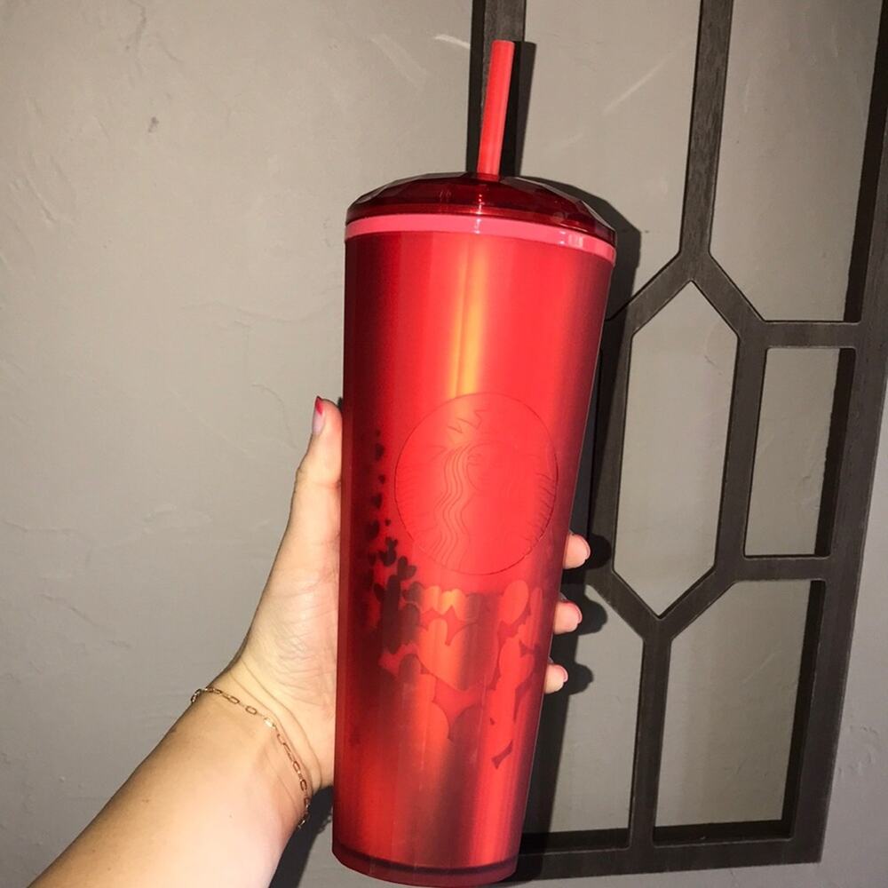 NWT Starbucks Valentine’s Day Soft Touch Dome Tumbler